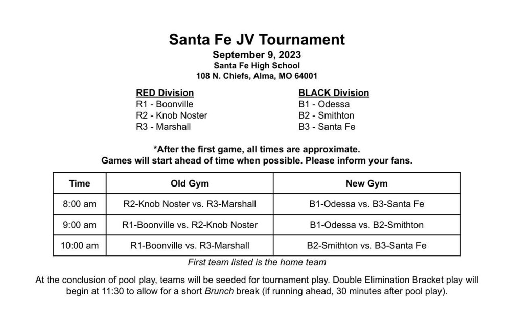 Santa Fe JV Volleyball Tournament
