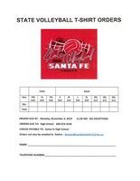 2019 State Volleyball Order Form